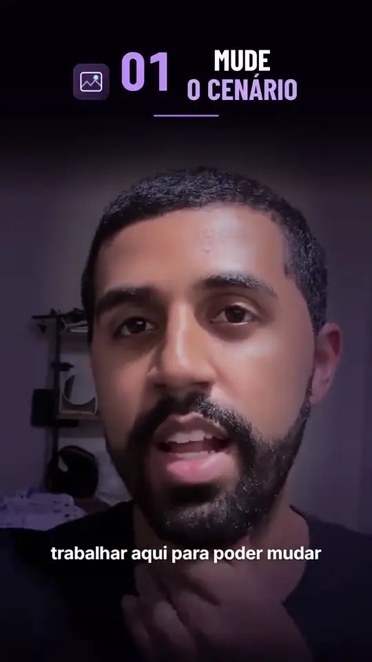 Capa do vídeo no estilo Ícones e legendas