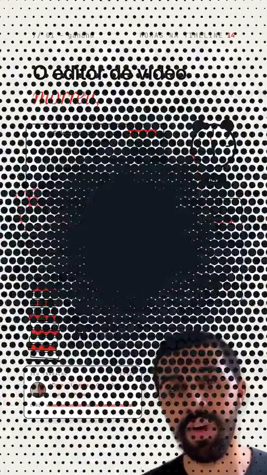 Capa do vídeo no estilo Storyboard de interface